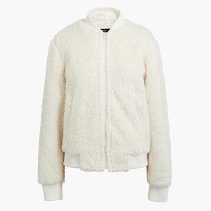 J. Crew Factory Sherpa Bomber Jacket